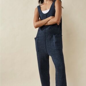 Free People Navy Jumpsuit